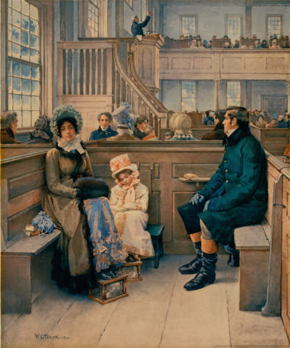 A Winter Service at Church
